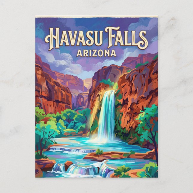 Carte Postale Havasu Falls États-Unis (Devant)