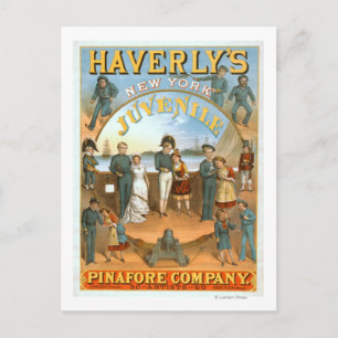 Carte Postale Haverly's New York Juvenile PinaForte Theatre