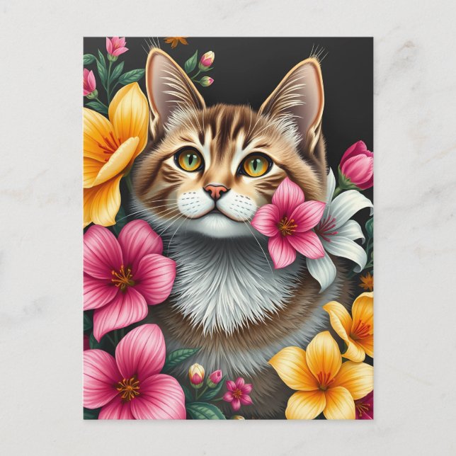 Carte Postale Havre de chat botanique (Devant)