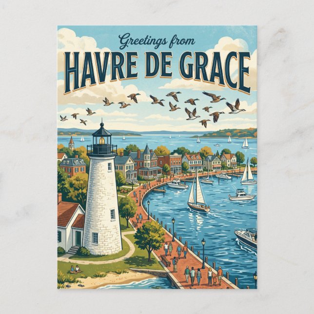 Carte Postale Havre de Grace Maryland (Devant)