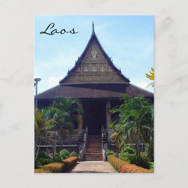 Carte Postale haw phra kaew loas (Devant)