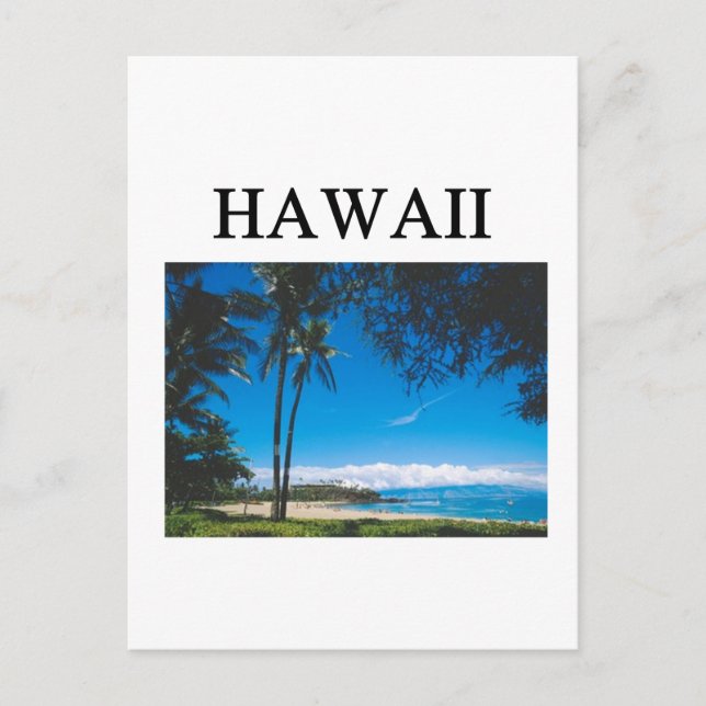Carte Postale hawaï (Devant)