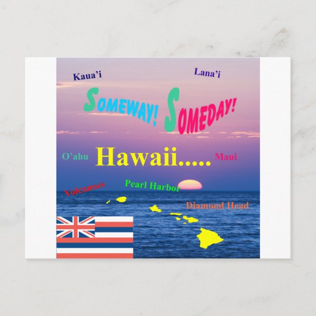 Carte Postale Hawaï un jour (Devant)
