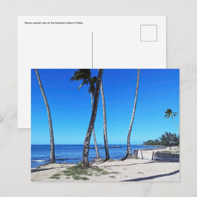 Carte postale hawaïenne (Devant / Derrière)