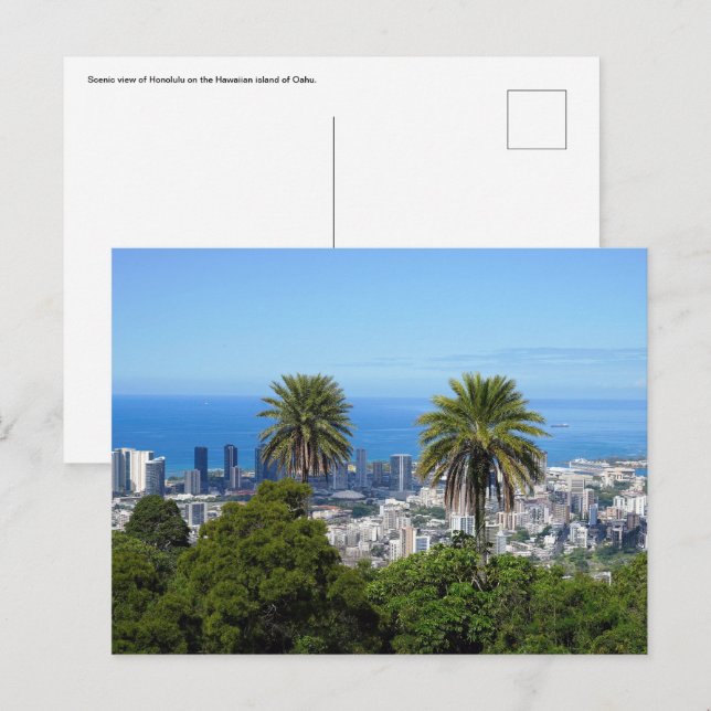 Carte postale hawaïenne (Devant / Derrière)