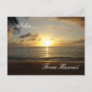 Carte Postale Hawaii Beach 3, Aloha...., De Hawaii