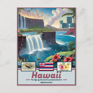 Carte Postale Hawaii Dreams Chef-d'oeuvre surréaliste