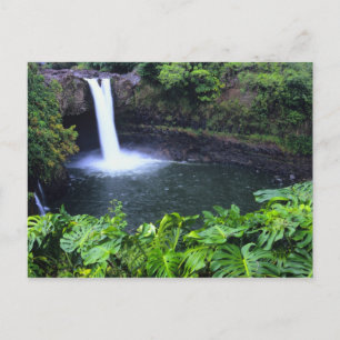 Carte Postale Hawaii, Grande Île, Hilo, Chutes d'arc-en-ciel, Lu