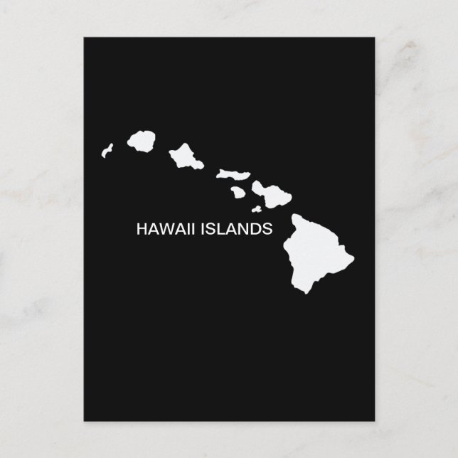Carte Postale Hawaii Huit îles (Devant)