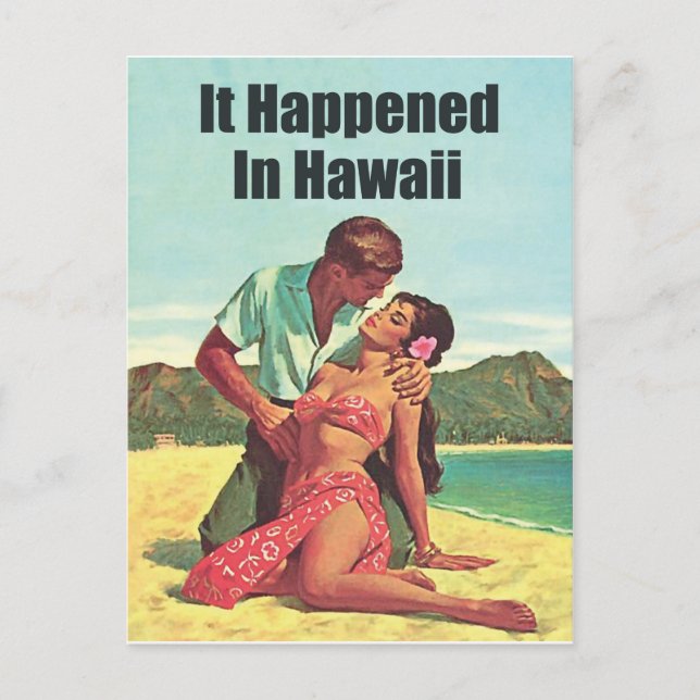 Carte Postale Hawaii, romantisme à la plage tropicale, voyage vi (Devant)