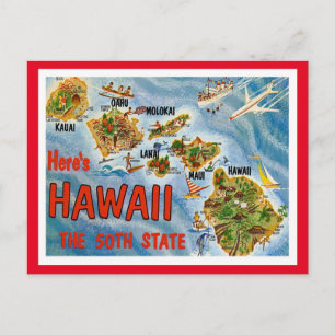 Carte Postale Hawaii Salutations Des États-Unis
