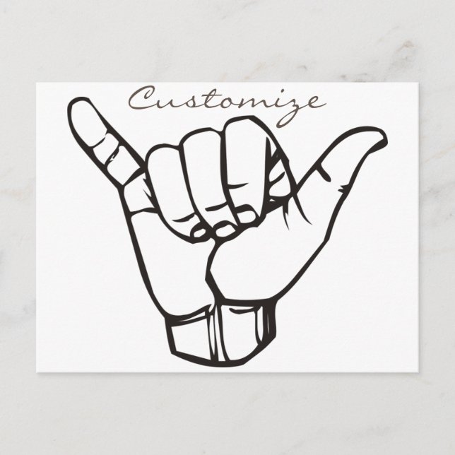 Carte Postale Hawaii Shaka Brah Wave Thunder_Cove (Devant)