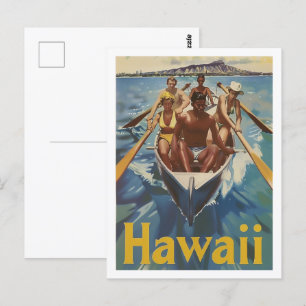 Carte Postale Hawaii USA Amérique Vintage célèbre Travel Place
