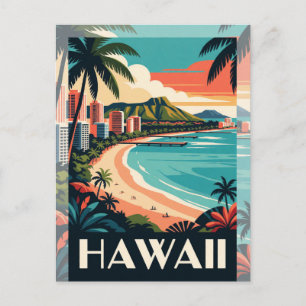 Carte Postale Hawaii USA Îles tropicales et voyage dans le Pacif