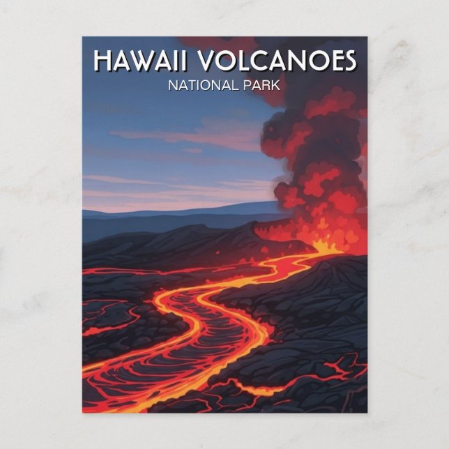 Carte Postale Hawaii Volcanoes National Park Travel (Devant)