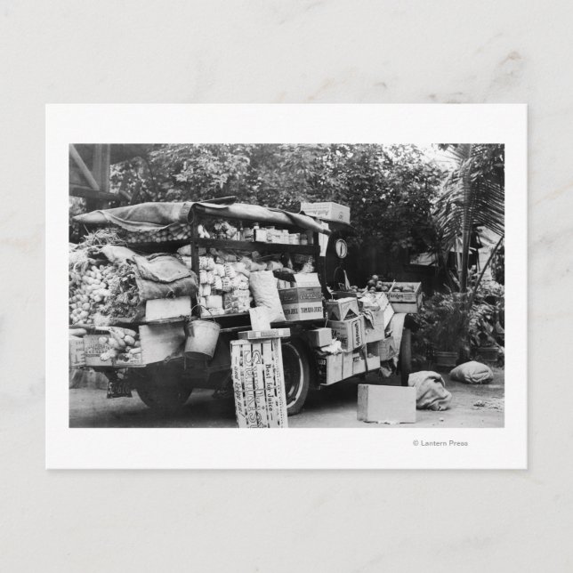 Carte Postale Hawaii - Vue d'un Wagon végétal autochtone (Devant)