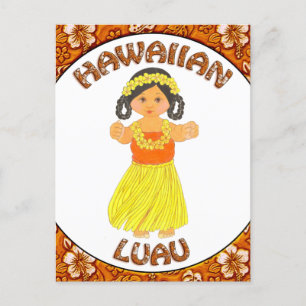 Carte postale Hawaiian Luau Invitation