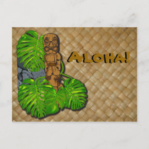 Carte postale Hawaiian Tiki Lauhala 2