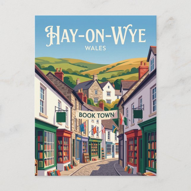 Carte Postale Hay-on-Wye Pays de Galles (Devant)