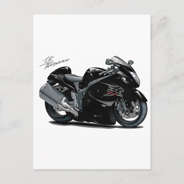 Carte Postale Hayabusa Black Bike (Devant)
