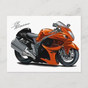 Carte Postale Hayabusa Orange Bike