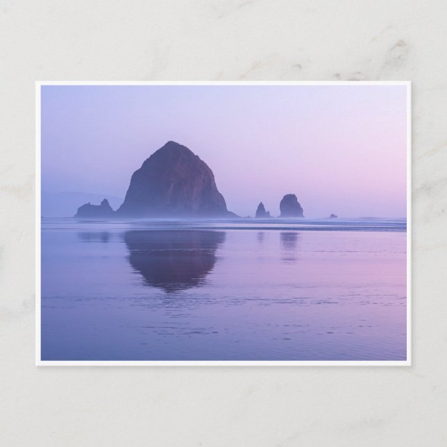 Carte Postale Haystack Rock Cannon Beach Oregon à Dusk (Devant)