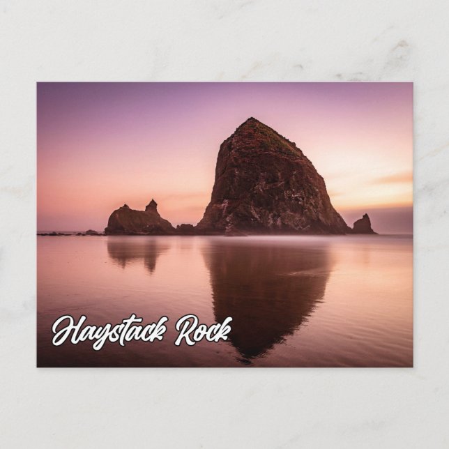 Carte Postale Haystack Rock, Côte De L'Oregon, États-Unis (Devant)