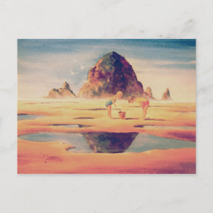 Carte Postale HAYSTACK ROCK par SHARON SHARPE