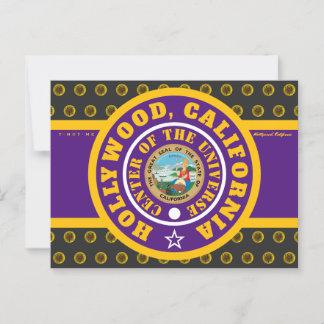 CARTE POSTALE HCACOU HOLLYWOOD, CA (COU) 2