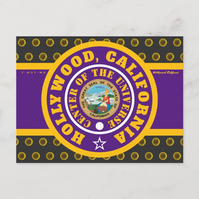 CARTE POSTALE HCACOU HOLLYWOOD, CA (COU) 2 (Devant)