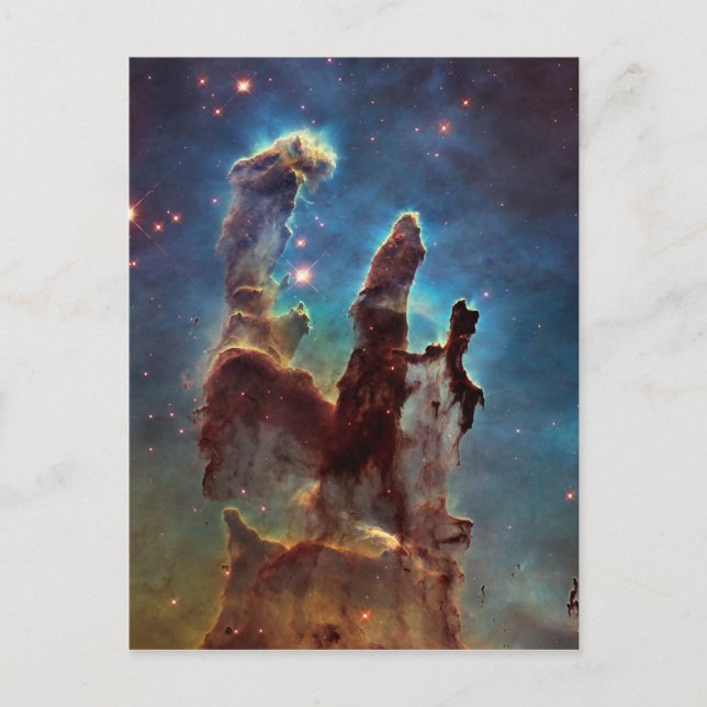 Carte Postale HDR Eagle Nebula Piliers de la Création (Devant)