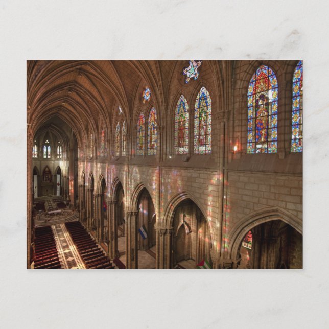 Carte Postale HDR image of Basilica interior, Quito, Équateur (Devant)