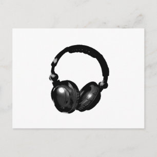 Carte Postale Headphone