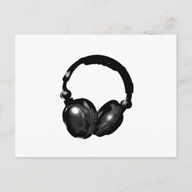 Carte Postale Headphone (Devant)