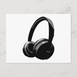 Carte Postale Headphone