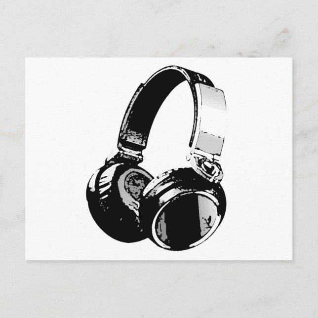 Carte Postale Headphone (Devant)