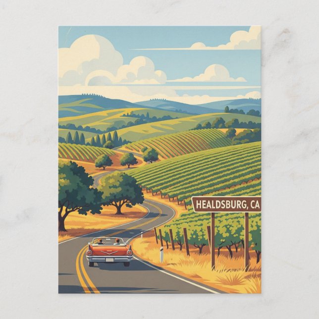 Carte Postale Healdsburg California Travel (Devant)
