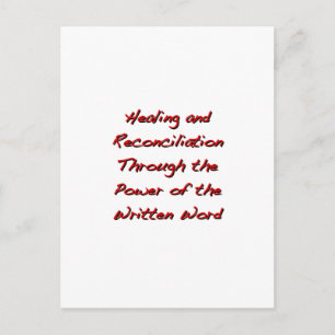 Carte Postale Healing and reconciliation