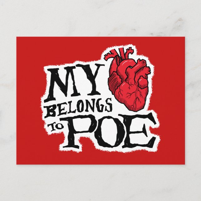 Carte Postale Heart Belongs to Poe Postcard (Devant)