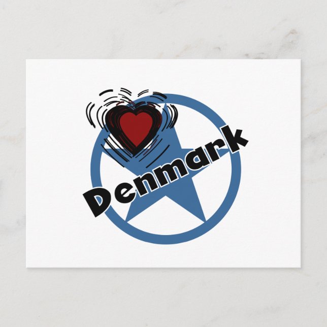Carte Postale Heart Danemark (Devant)