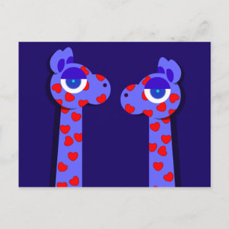 Carte postale HEART GIRAFFE