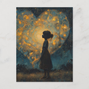 Carte Postale Heart in the Sky L'art généré par l'IA