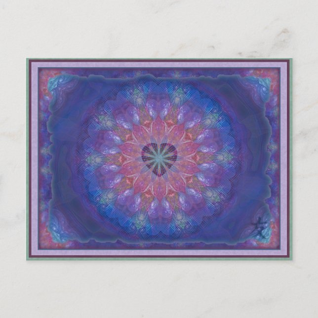 Carte Postale Heart Mandala (Devant)