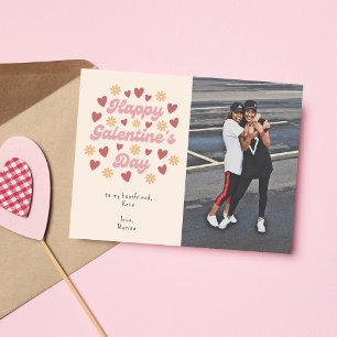 Carte Postale Heart Retro Happy Galentine's Day Bestfriend Photo