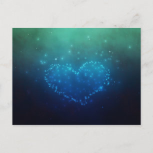 Carte Postale Heart-Shaped Night Stars