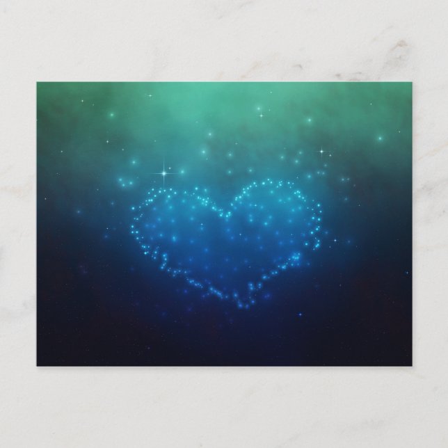 Carte Postale Heart-Shaped Night Stars (Devant)