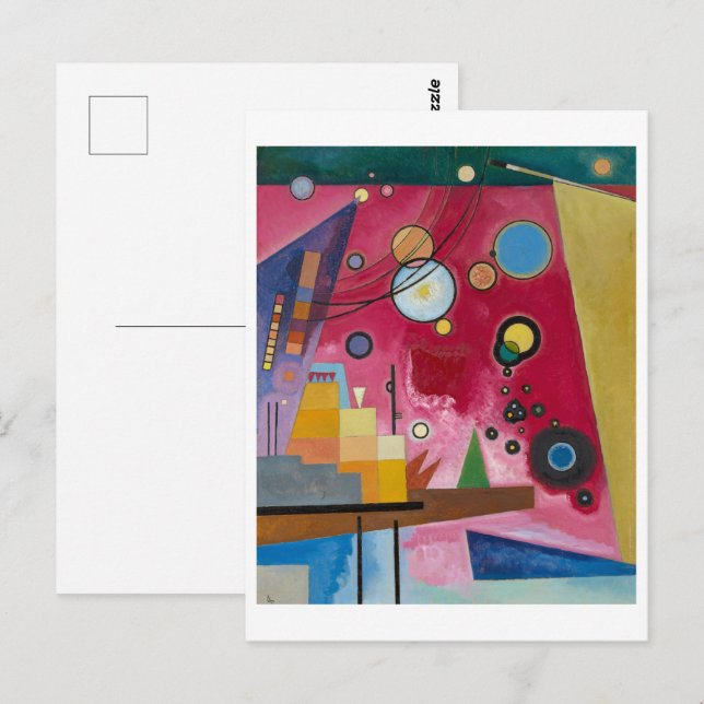 Carte Postale Heavy Red | Kandinsky | (Devant / Derrière)