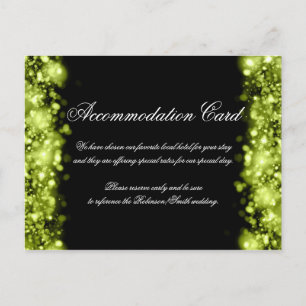 Carte Postale Hébergement Éclairage Lime Noir