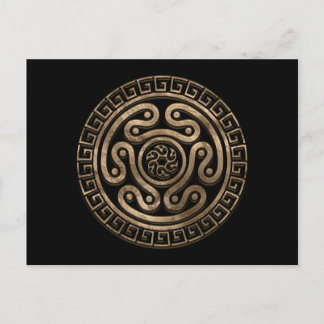 Carte Postale Hecate Wheel noir et or