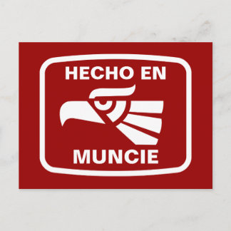 Carte Postale Hecho en Muncie personalizado personnalisé